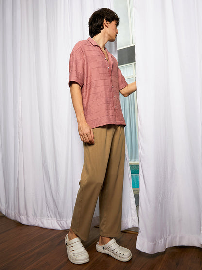 Graph-Tactile Oversized Shirt
