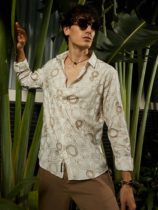 Circular-Lined Shirt
