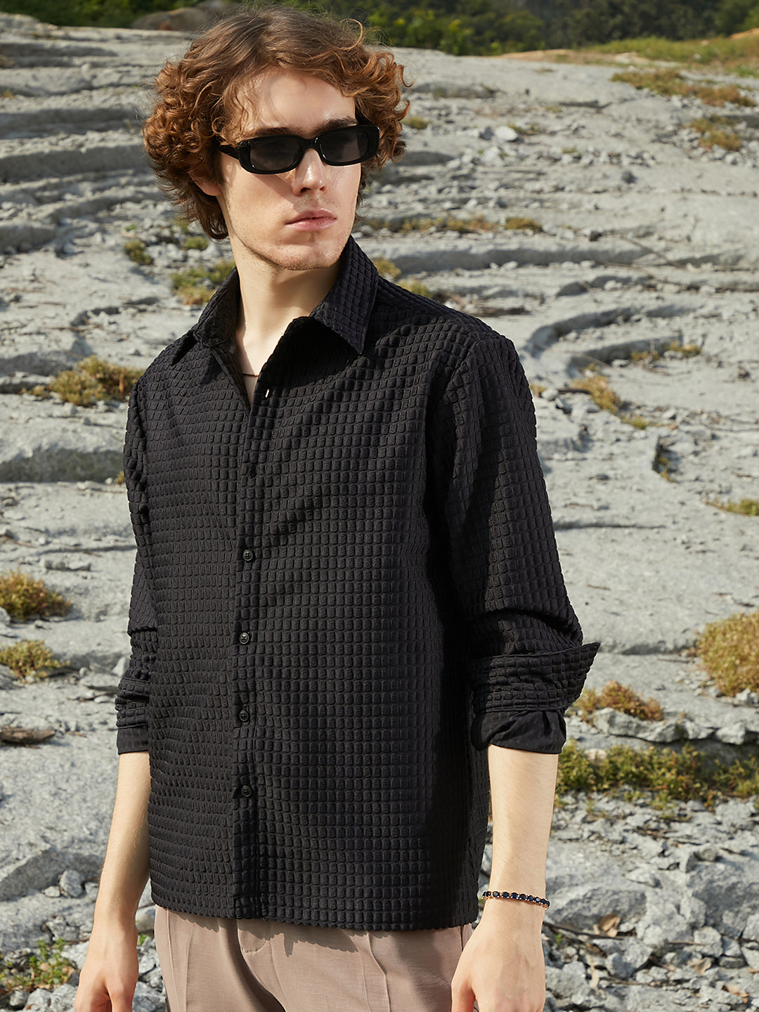 Quad-Tactile Oversized Shirt