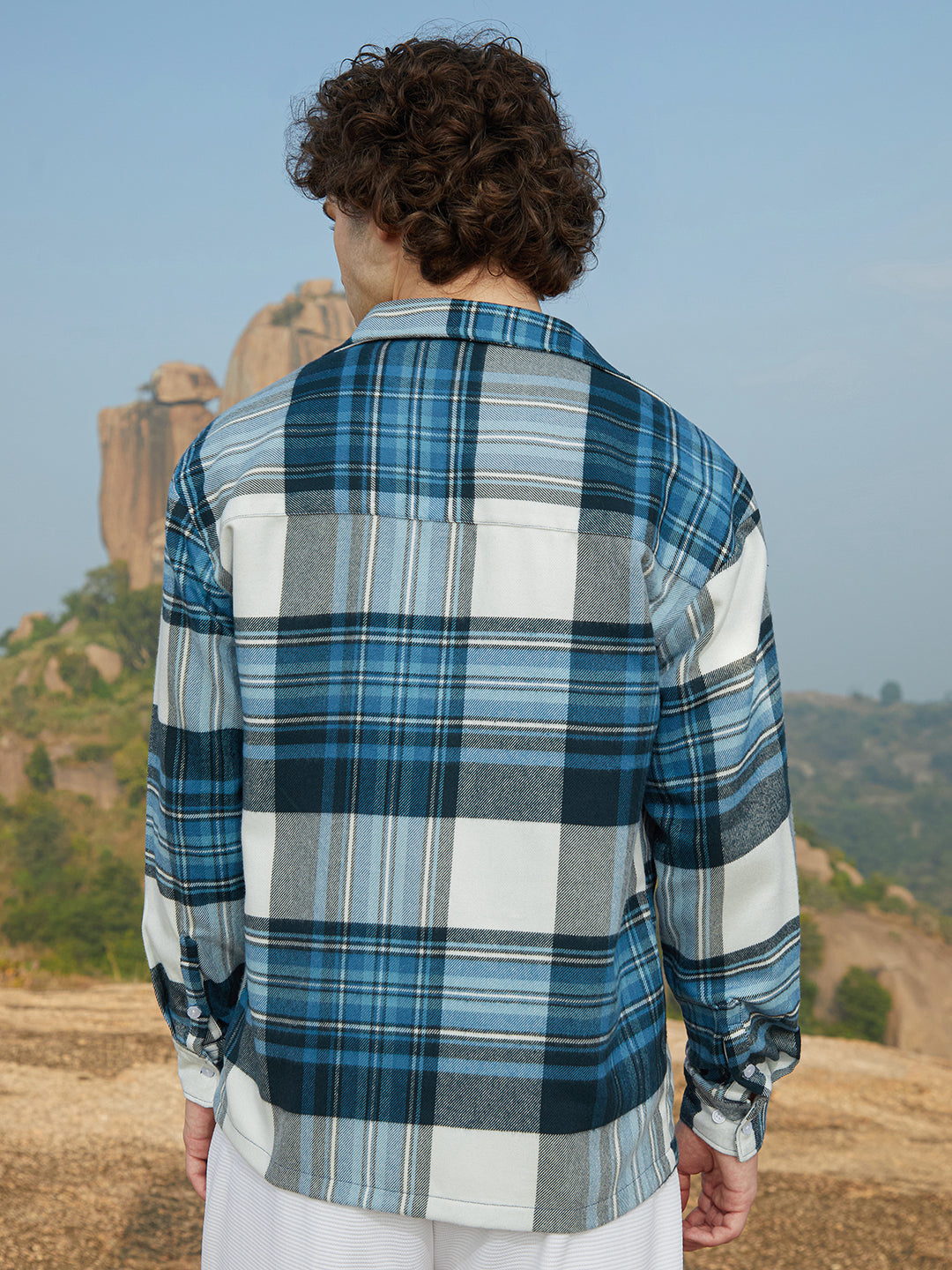 Plaid Utility Oversized Shirt