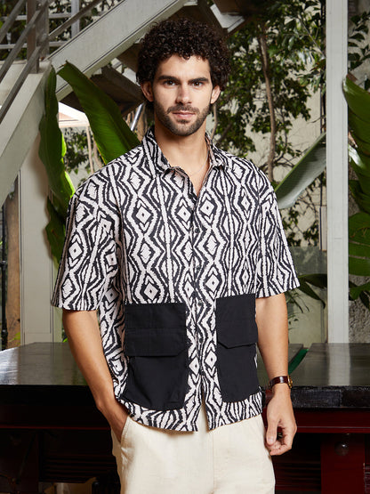 Indie-Utility Oversized Shirt