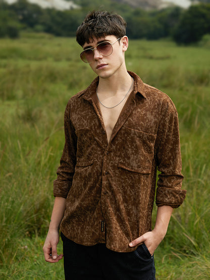 Faded Corduroy Oversized Shirt