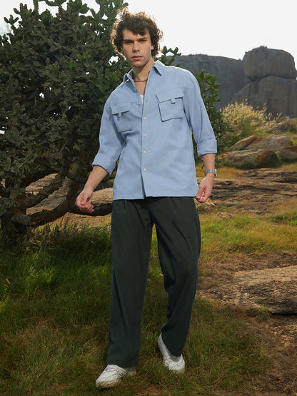 Modular-Utility Oversized Shirt