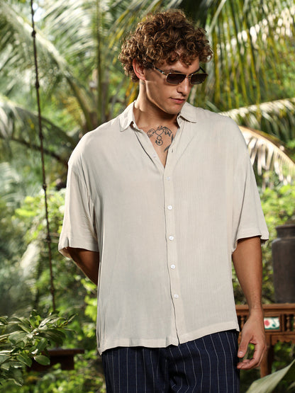 Crinkled Oversized Shirt