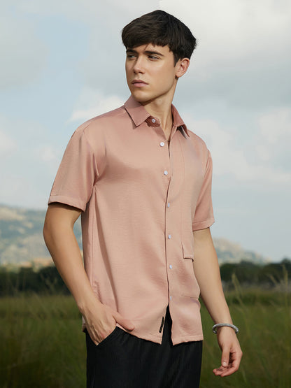 Solid Flap Oversized Shirt