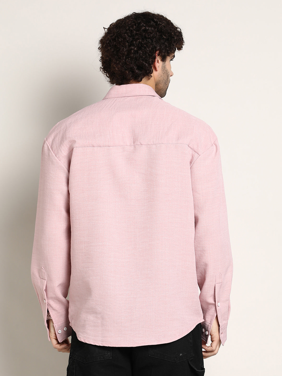 Modular Solid Oversized Shirt