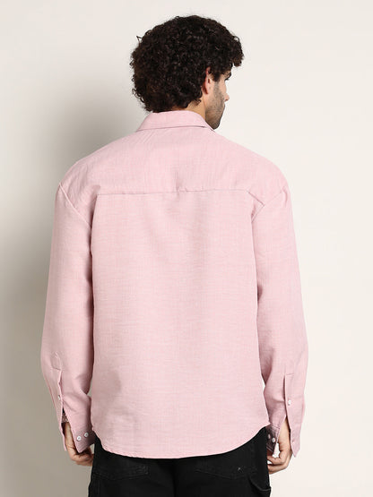 Modular Solid Oversized Shirt