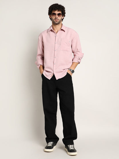 Modular Solid Oversized Shirt