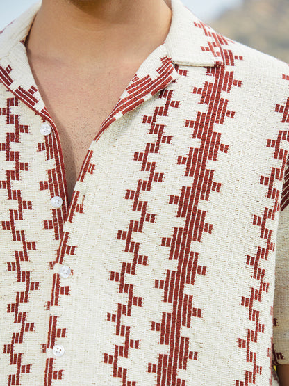 Indie-Block Oversized Shirt