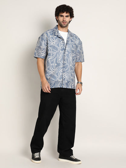 Vine-Lines Resort Oversized Shirt