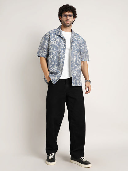 Vine-Lines Resort Oversized Shirt