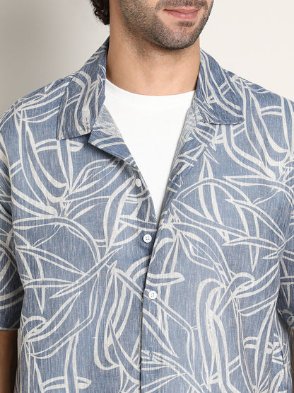 Vine-Lines Resort Oversized Shirt