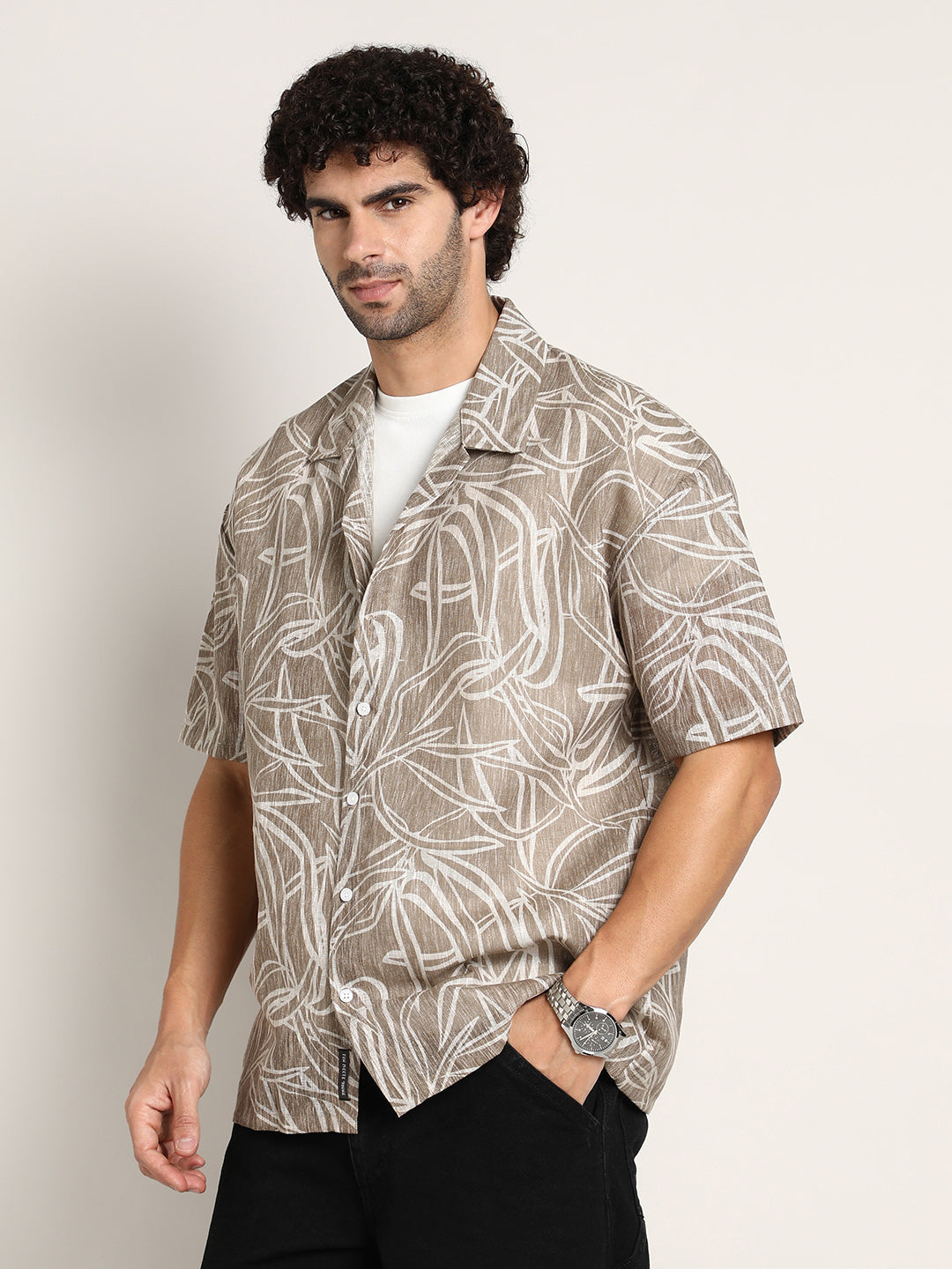 Vine-Lines Resort Oversized Shirt