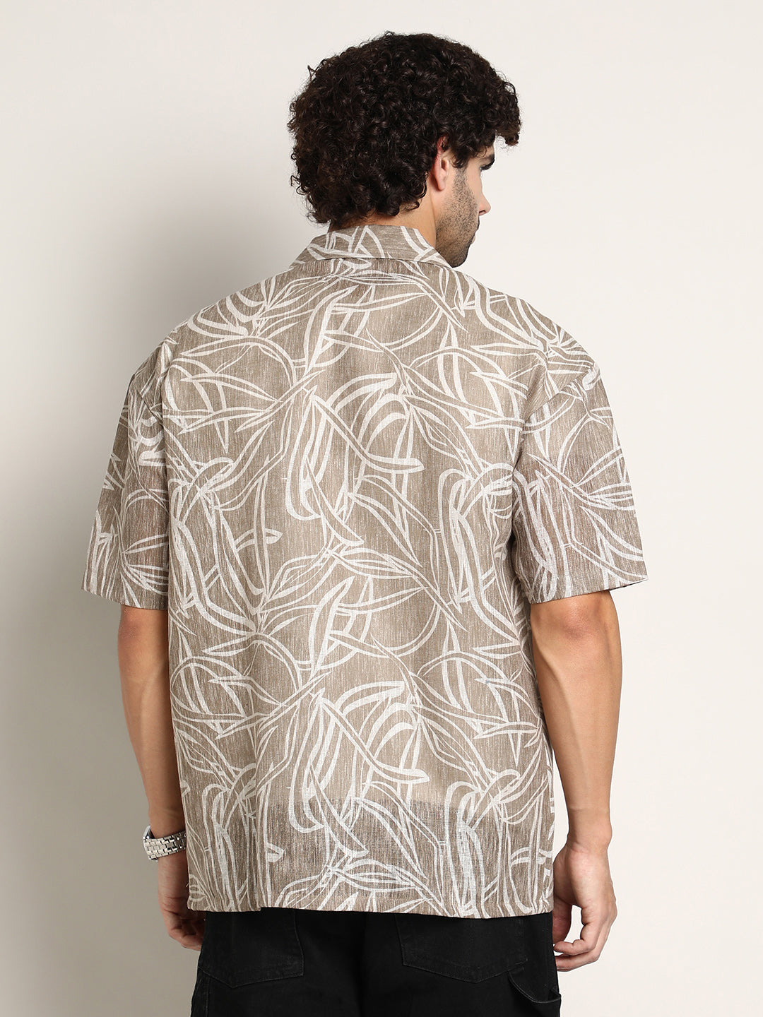 Vine-Lines Resort Oversized Shirt