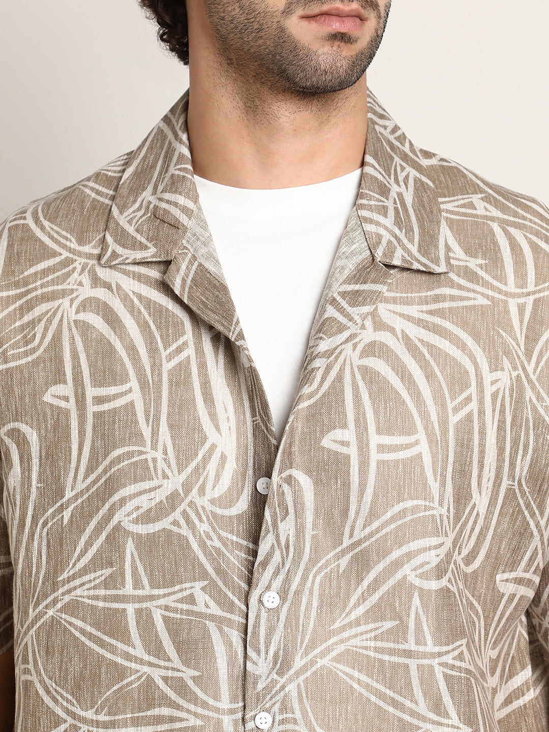 Vine-Lines Resort Oversized Shirt