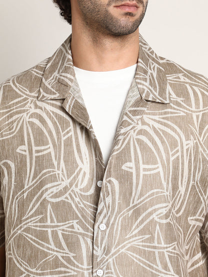 Vine-Lines Resort Oversized Shirt