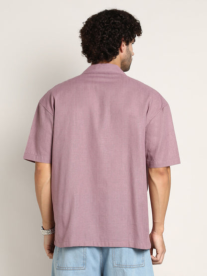 Solid Resort Oversized Shirt