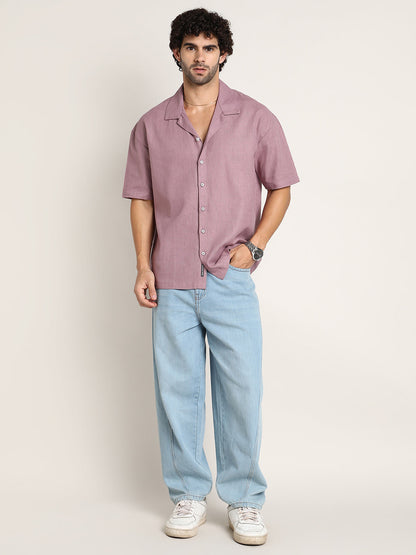 Solid Resort Oversized Shirt