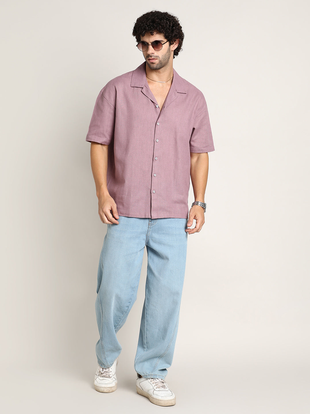 Solid Resort Oversized Shirt