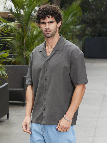 Solid Resort Oversized Shirt