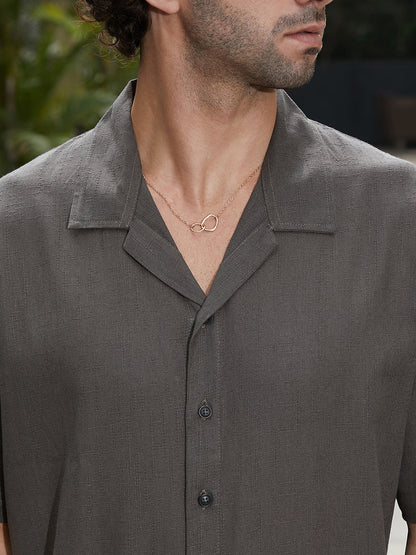 Solid Resort Oversized Shirt