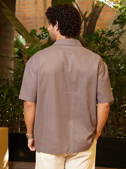 Solid Resort Oversized Shirt