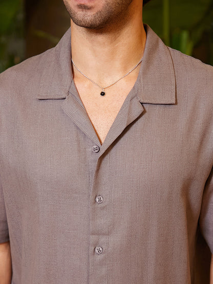 Solid Resort Oversized Shirt