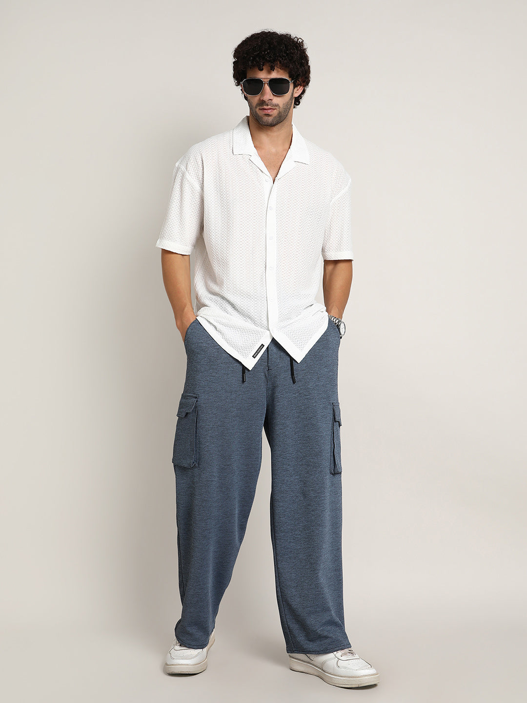 Zigzag-Helix Resort Oversized Shirt