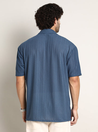 Zigzag-Helix Resort Oversized Shirt