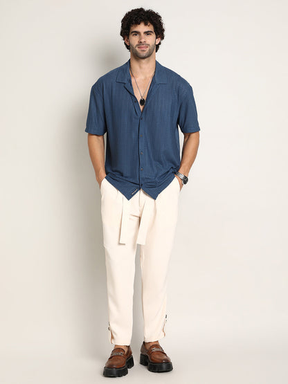 Zigzag-Helix Resort Oversized Shirt