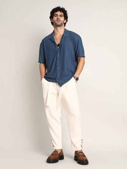 Zigzag-Helix Resort Oversized Shirt