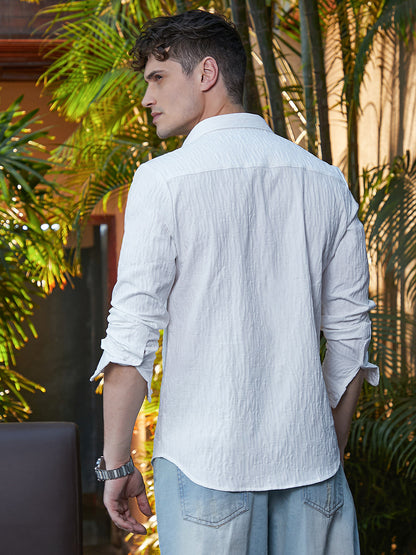Aztec-Tactile Utility Oversized Shirt