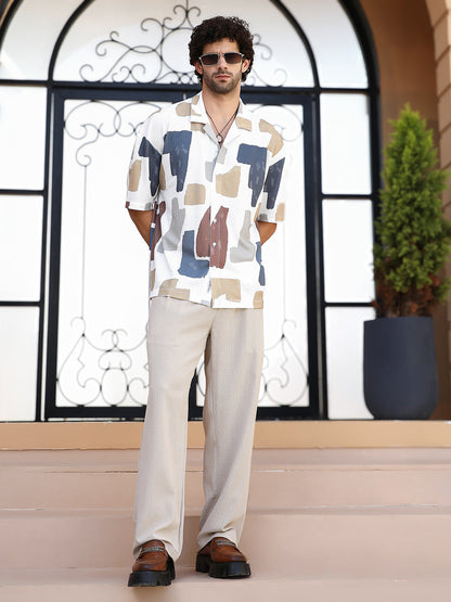 Bristle-Chaos Oversized Shirt