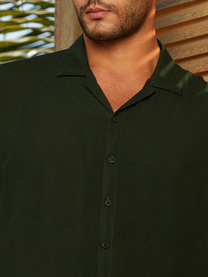 Solid Resort Oversized Shirt