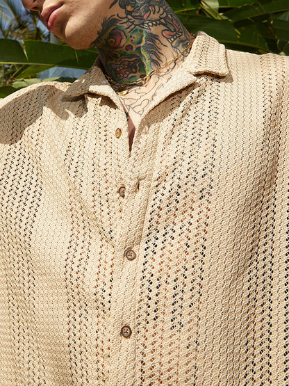 Ziggy-Knit Oversized Shirt