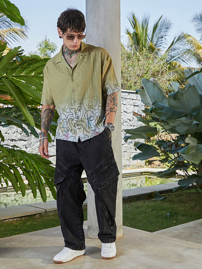 Faces-Ombre Oversized Shirt