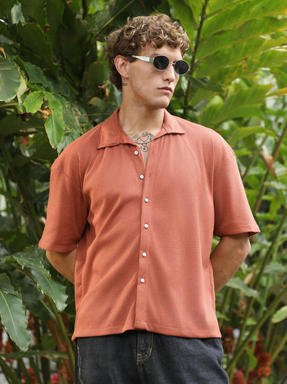 Waffle-Knit Shirt