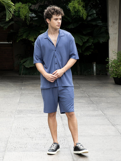 Trellis-Textured Relaxed Co-Ord Set