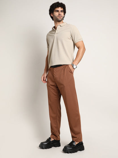 Micro-Check Chino Trousers