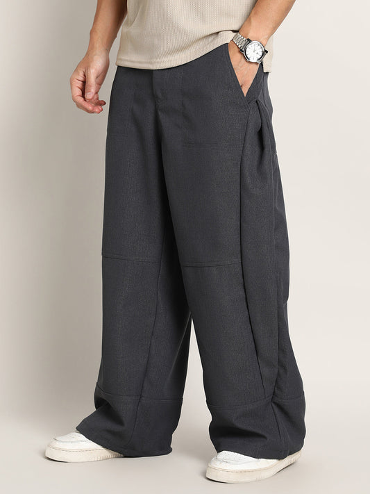 Panelled Baggy Cargo Trousers
