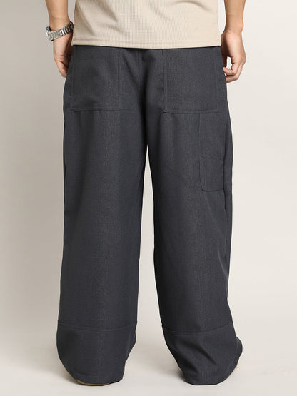 Panelled Baggy Cargo Trousers