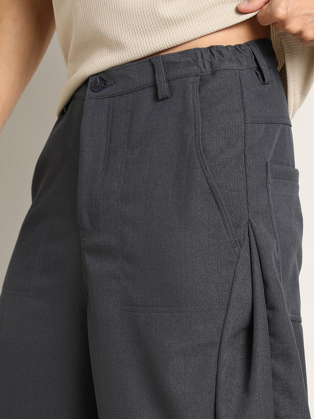 Panelled Baggy Cargo Trousers