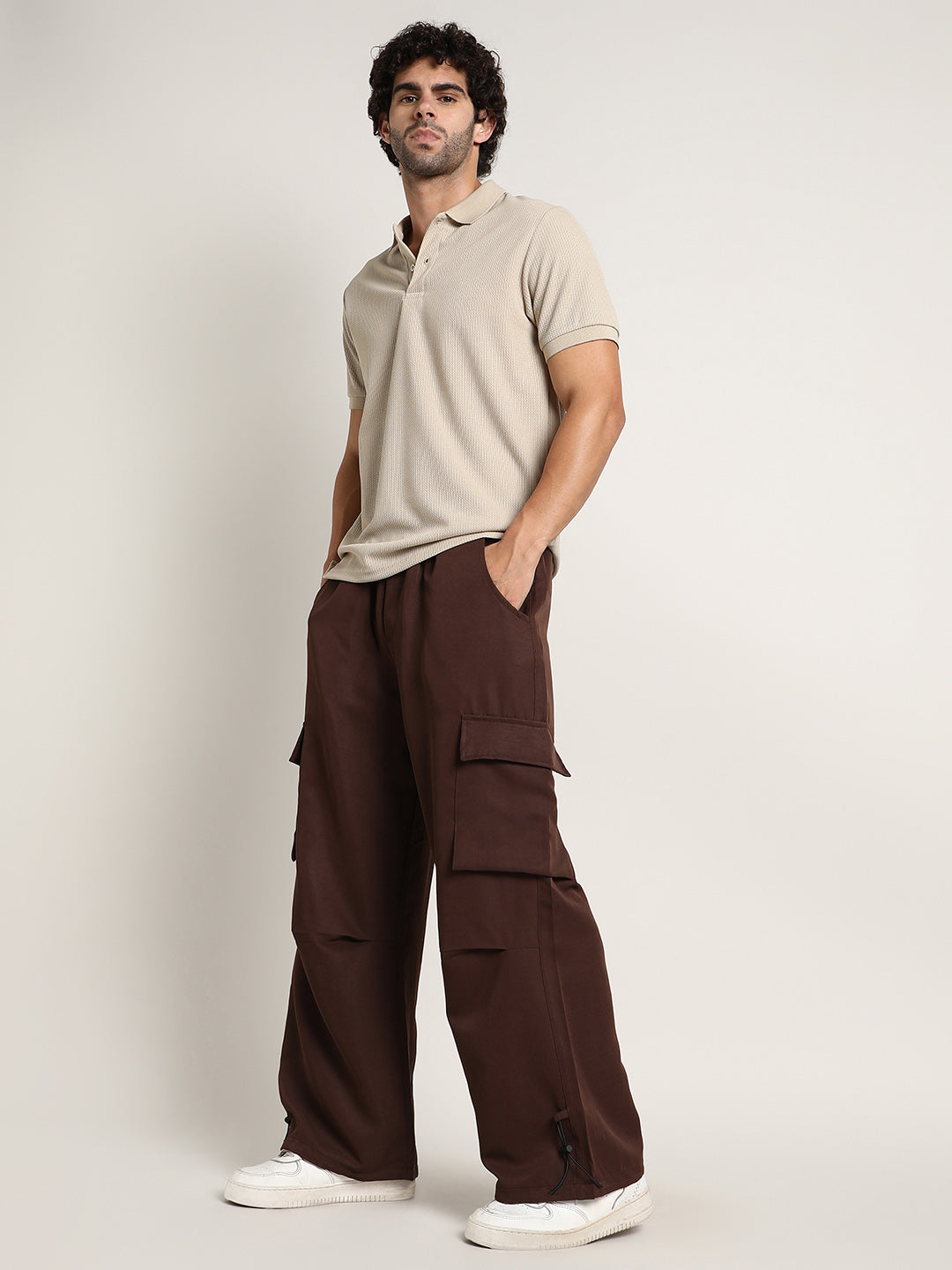 Parachute-Relaxed Cargo Trousers