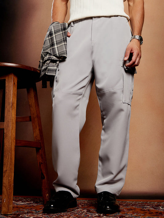 Straight-Fit Cargo Trousers