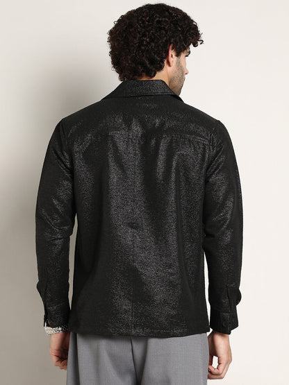 Metallic Utility Shacket