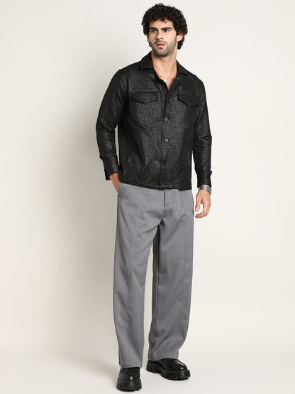 Metallic Utility Shacket