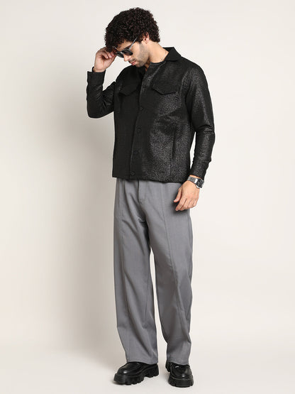 Metallic Utility Shacket