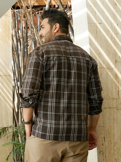 Multi-Check Utility Shacket