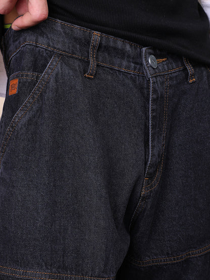 Panelled-Utility Denim Jeans