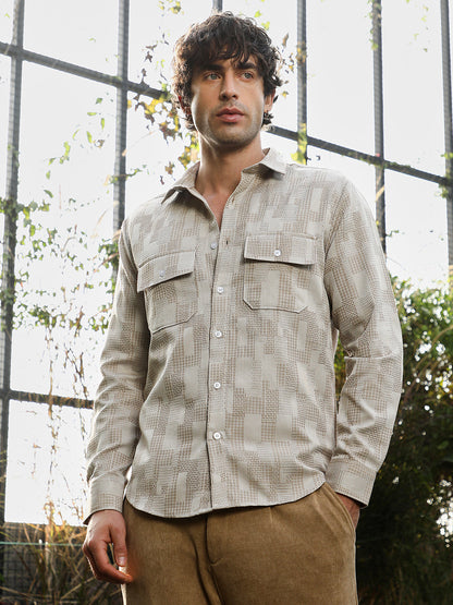 Weave-Block Utility Shirt